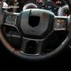 Carbon Fiber Steering Wheel Button Frame Cover for Dodge RAM 2016-2018 Interior Trim