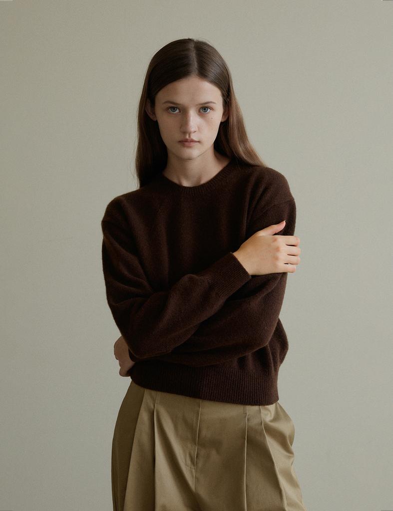 THEELO Yak Round Knit (Brown)