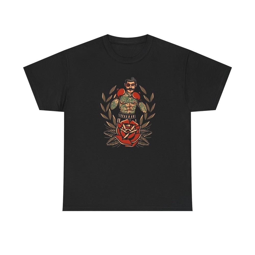 Boxing Tattoo Sailor Jerry Style T Shirt S-5XL NEW Unisex Cotton Tee Unisex T-Shirt M
