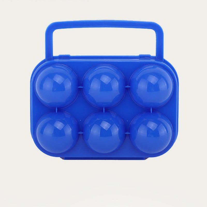 1 Pc 2/4/6 Grid Outdoor Camping Tableware Portable Camping Picnic BBQ Egg Box Container Storage Boxes Travel Kitchen Tools