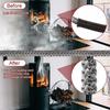 Fireplace Seal Cord Fireplace Refractory Gasket Stove Firewood Cord 6/8/10/12mm Fiberglass Rope Gasket for Fireplace and Stove