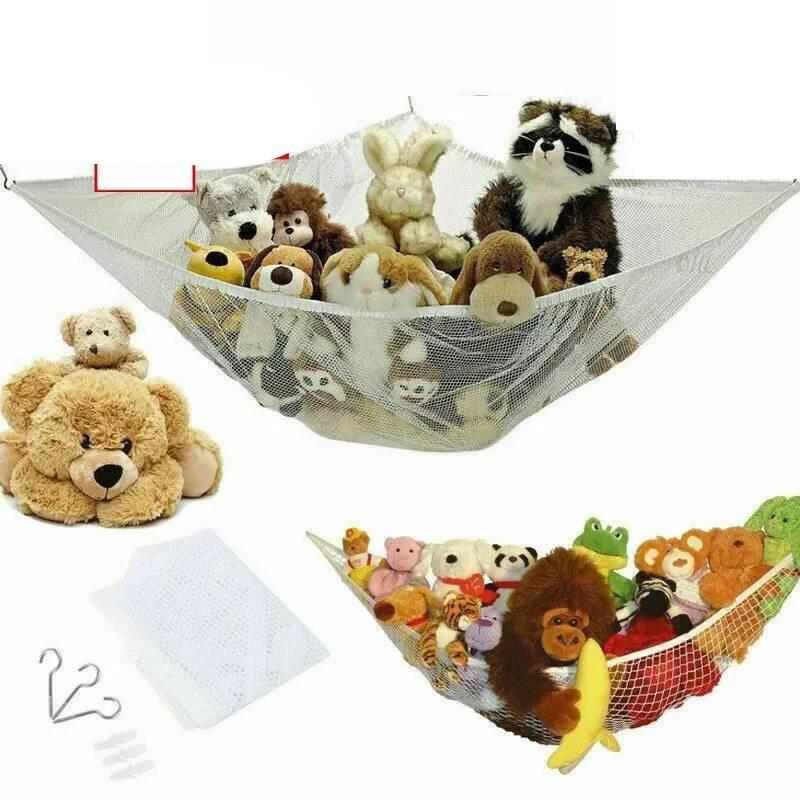 Kid Hammock Toy Net Organize Corner Plush Toys Chlid Doll Storage Mesh Bag Net