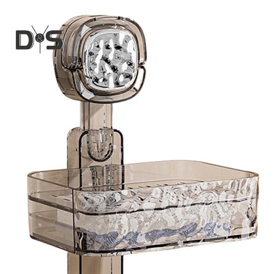 Săpunieră cu ventuză cu găuri de scurgere, puternică, portantă, ușor de instalat, montată pe perete, săpunieră de duș