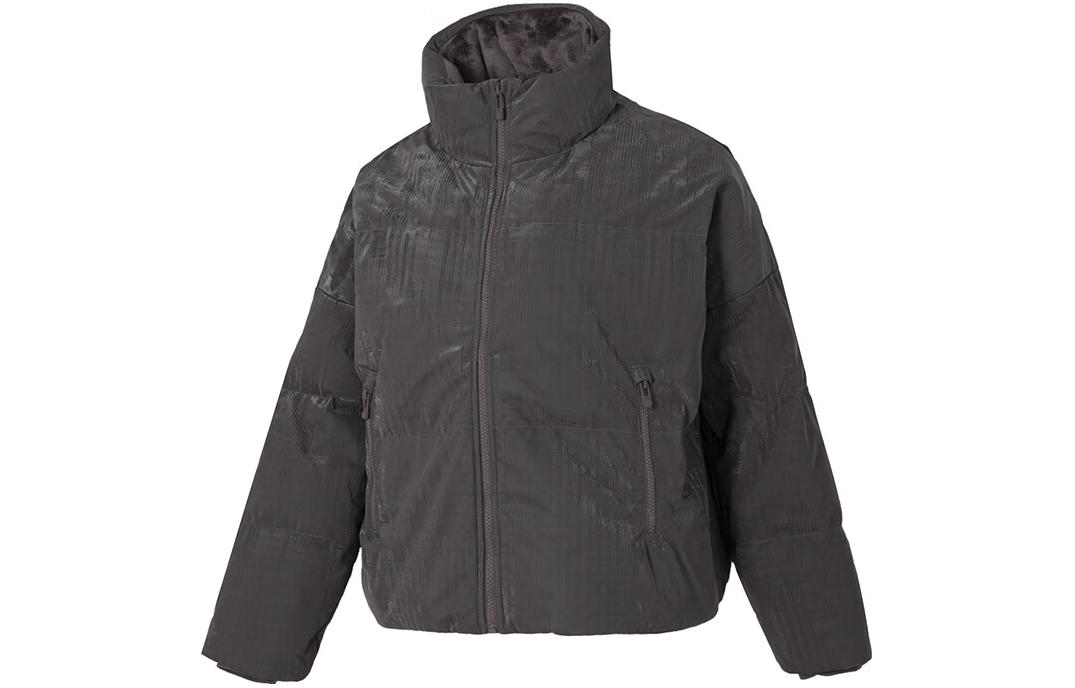 Under Armour Down Jackets Women s Dark Gray Stand Collar Moderate Other 1378859-057 L