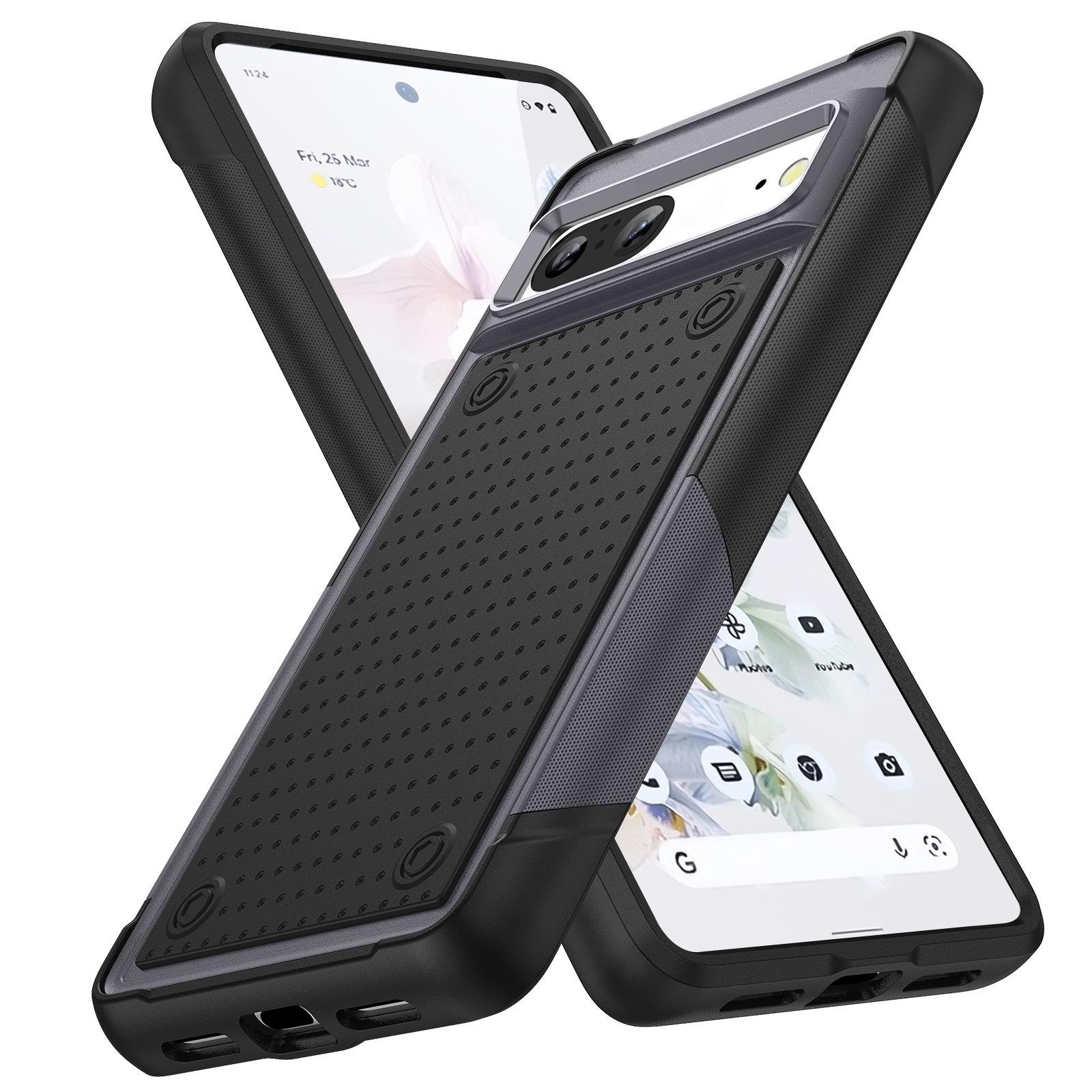 

Элегантный противоударный защитный чехол для Google Pixel 8PRO/9A Pixel 7 Pro серый/чёрный