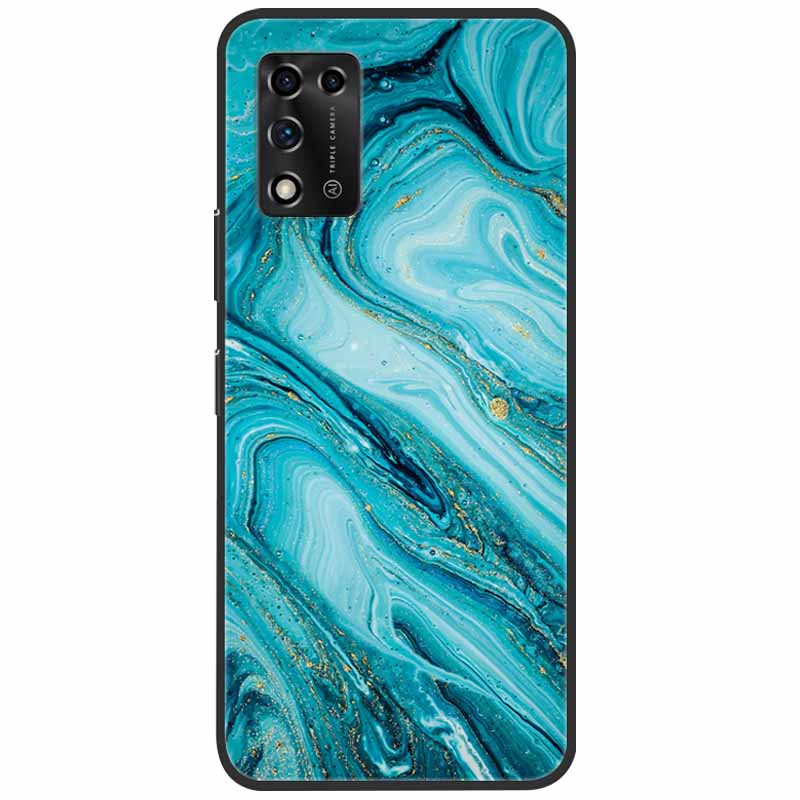 For ZTE Libero 5G II Case Marble Soft Silicone Protective Back Covers for ZTE Libero 5G III A202ZT 2022 5GIII Flower Coque TPU