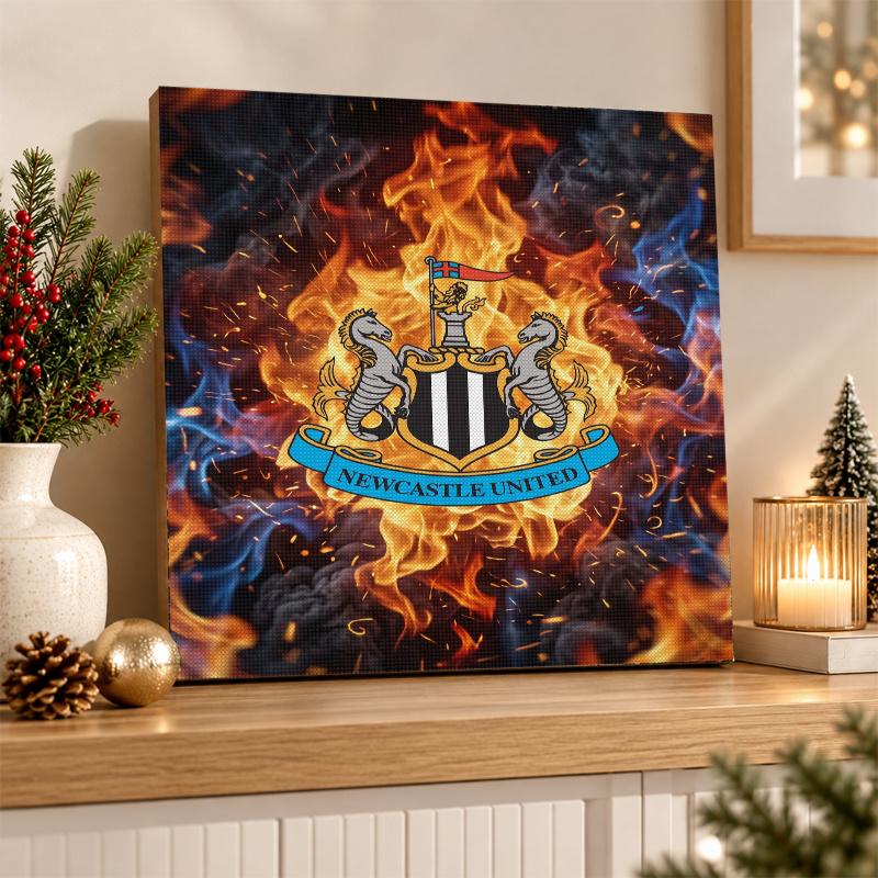 Zestaw do Malowania Diamentami Newcastle United Football 5D Pełne Wiertło DIY Mozaika Diamentowa Sztuka Ścienna Dekoracja Domu