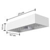 Applique Murale LED Solaire - VELAMP - 800 Lumens - Détecteur De Mouvement - IP65 - Blanc