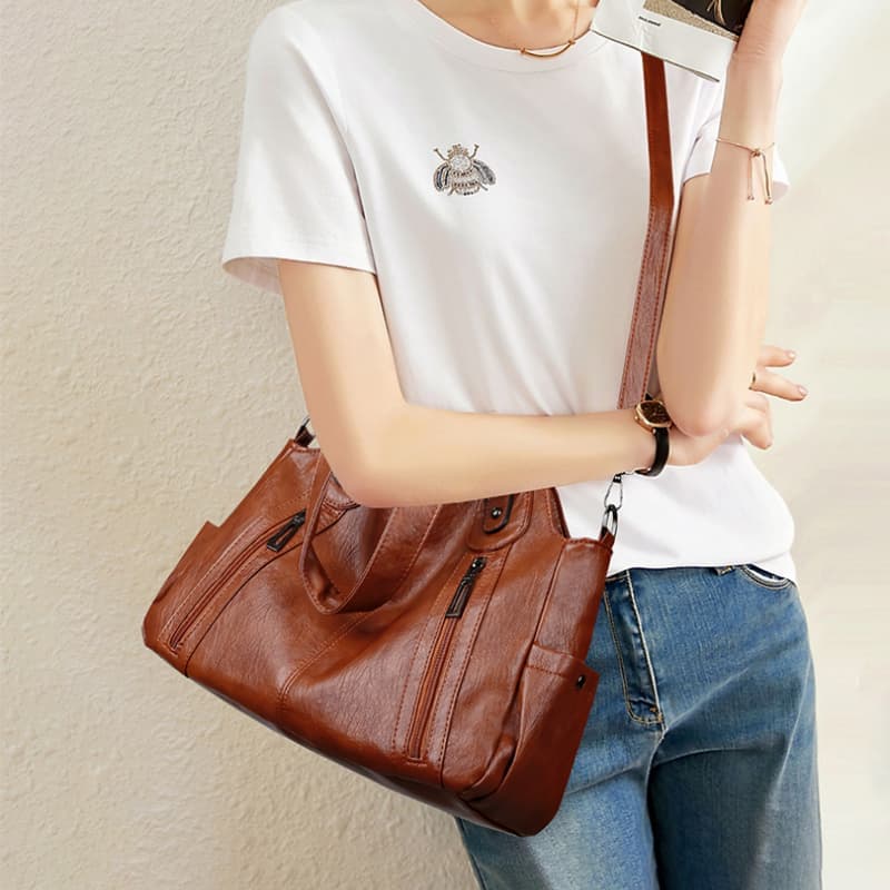 Tote Bag European and American Retro Shoulder Handbag
