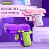 Mini Decompression Model Toy M1911 for Kids 6+! Manual Model Toy Gun For Boys Girls Outdoor Games Non-launchable model Gift