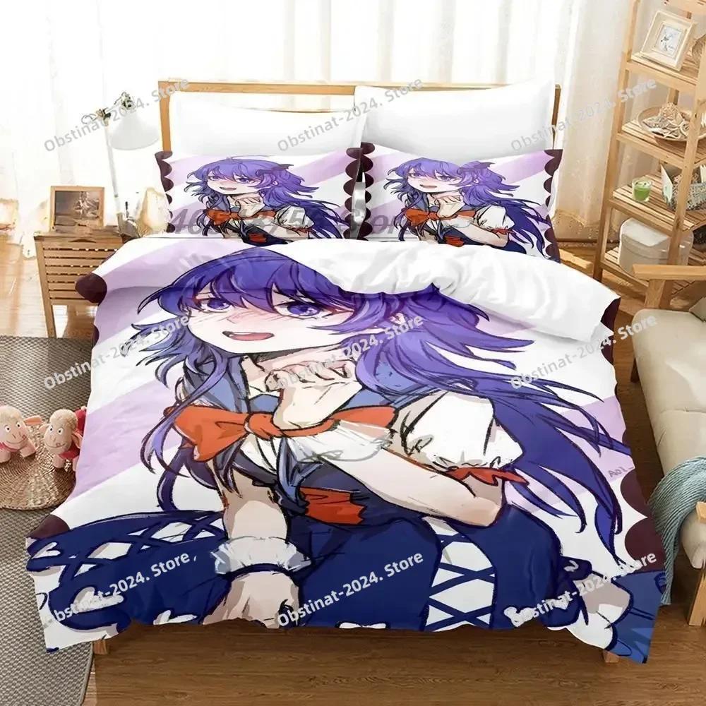 Anime Welcome To Demon Schol! Iruma-kun Beding Set Print With Pilowcase Bed Soft Duvet Cover Single Double Quen Super King-Sized Dimensionsd Dimension