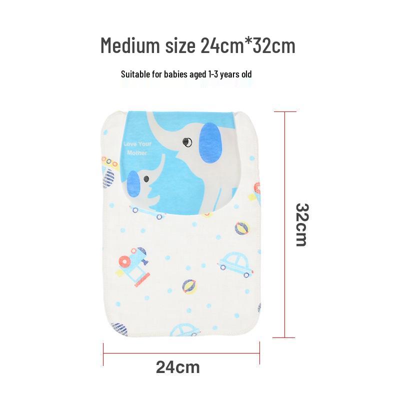Kids' Sweat-Absorbing Pure Cotton Gauze Towel for Back - Large Size