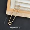 Colorfast Electroplated Safety Pin Brooch with Loop Holder for Sweaters and Pants