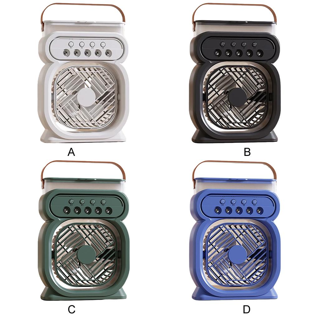 Five Nozzles Air Conditioning Fan With LED Night Light Hot Three In One Fan Air Conditioner Cooler