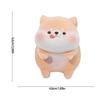 Soft Furry Animal Figurine Ornament Small Enameled Miniature Animal Toy For Car Dashboard Office Desktop Decoration