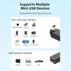 Adapter OTG Micro USB do Transferu Danych Kątowy 90 Stopni Konwerter Mini USB na USB-A Obsługa Ładowania Telefonu Tabletu Plug and Play