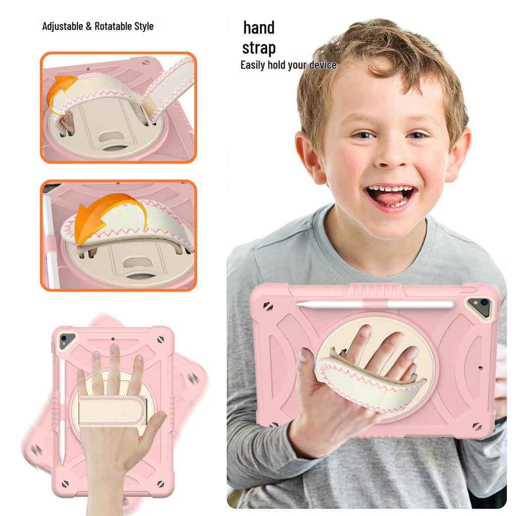 10.2 Silicone Rotating iPad Case for Apple Air3 - Full Coverage, Child-Friendly