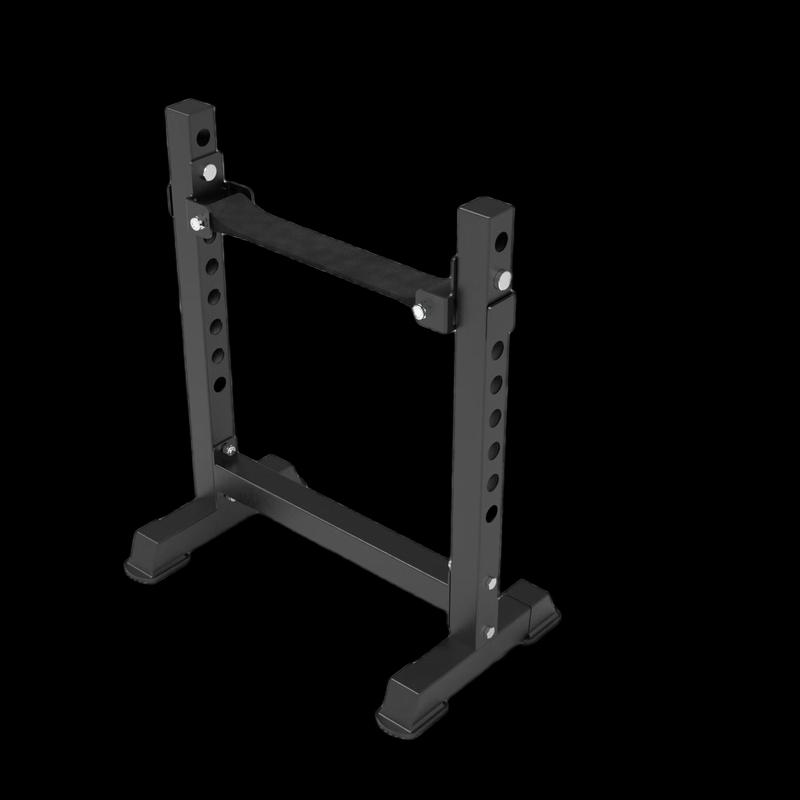 WEZHO Barbell Squat and Bench Press Rack with Safety Cages