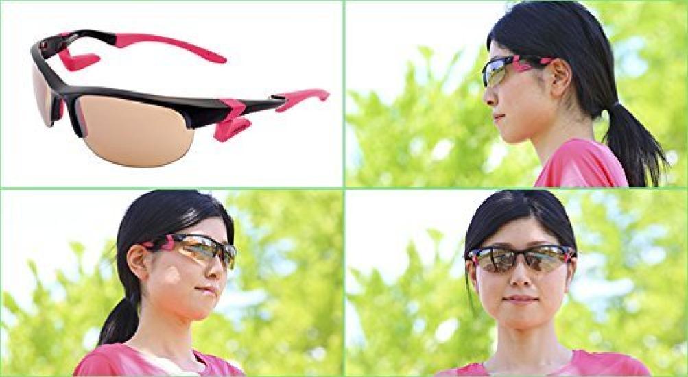 AirFly Sportowe Okulary Przeciwsłoneczne Bez Nosków AirFly Owalne Soczewki Brązowe C5 Czarne/Jasne AF-102