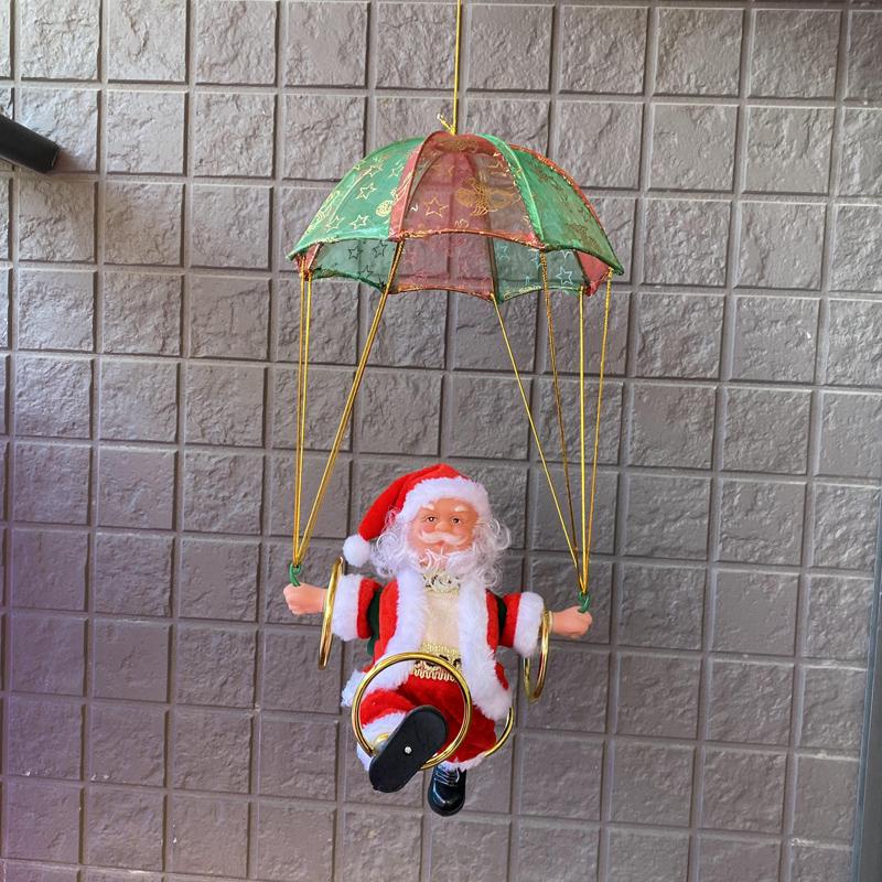 Electric Santa Claus Climbing Ladder with Beads - Christmas Ornament and Gift