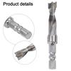 Hexagonal Handle Drill Bit for Woodworking and Construction Enhanced Efficiency with Three Pointed Two Edge Design