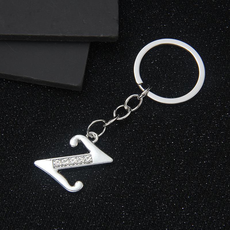 Simple Personality 26 Letters Versatile Keychain European and American New English Creative Luggage Keyring