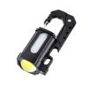 Aluminum Alloy LED Keychain Flashlight Black Mini Flashlight LED Key Light  Emergency Light