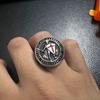 Vintage Cross Ring for Men Hiphop Jewelry Gold Silver Street Wear Accessory Punk Titanium Steel Finger Ring for Male