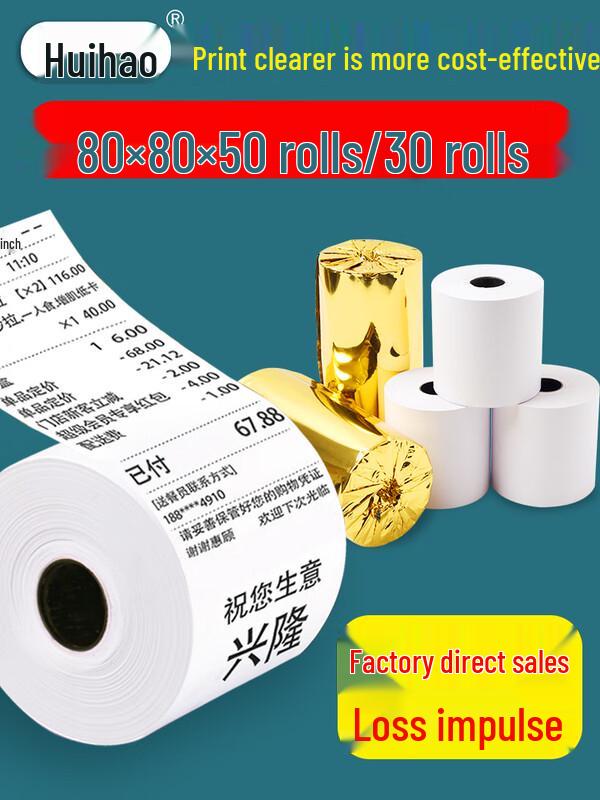 Ally 80x80mm Coreless Thermal Receipt Paper