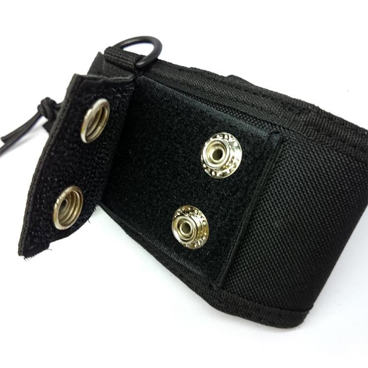 Tactical Crossbody Walkie-Talkie Nylon Leather Case - Outdoor Protective Sling Shoulder Bag