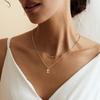 14k Gold-Plated Rhinestone Letter Necklace - Personalized Clavicle Chain Fashion Gift
