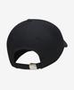 NIKE Dri-Fit Club Unstructured Metal Swoosh Cap - Black: Metallic Silver / Fb5372-010