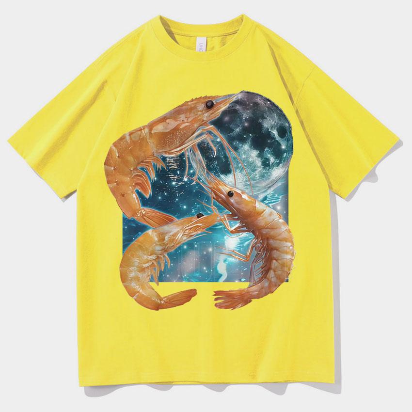 Funny Shrimp Meme T Shirt Unisex Women Aesthetic Harajuku High Quality Graphic TShirt Unisex Streetwear Oversized Cotton Tee Shirt