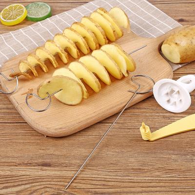 Swirl Spiral Kartoffelschneider Multifunktionale Kartoffelturm-Maschine Küchenhelfer für gedrehte Pommes Zucchini-Spiralen Gurke
