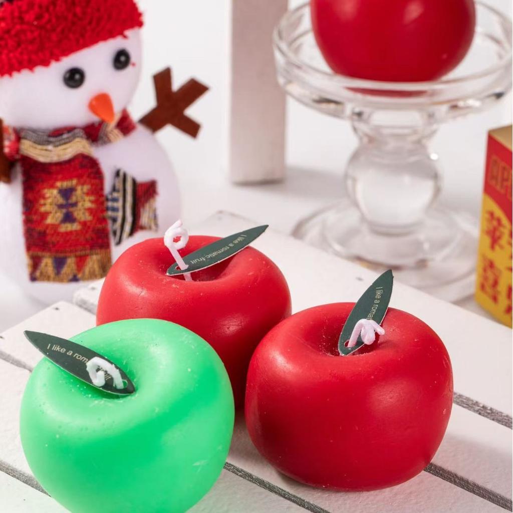 Simulated Apple Styling Aromatherapy Gift Handmade Scent Christmas New Year Apple Aromatherapy Candle Souvenir