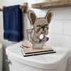 Funny Animal Toilet Roll Stand Paper Holder  Creative Shape Dispenser  Vertical Stable Tissue Rustic Log Style Storage Rack  Solid Wood for
