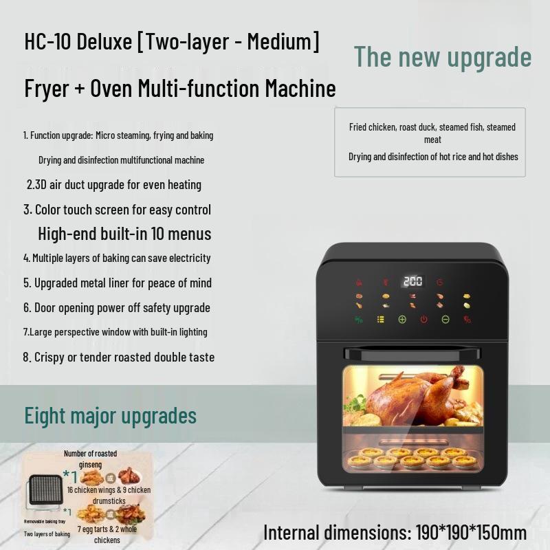 2025 Compact 3-in-1 Air Fryer & Microwave Oven