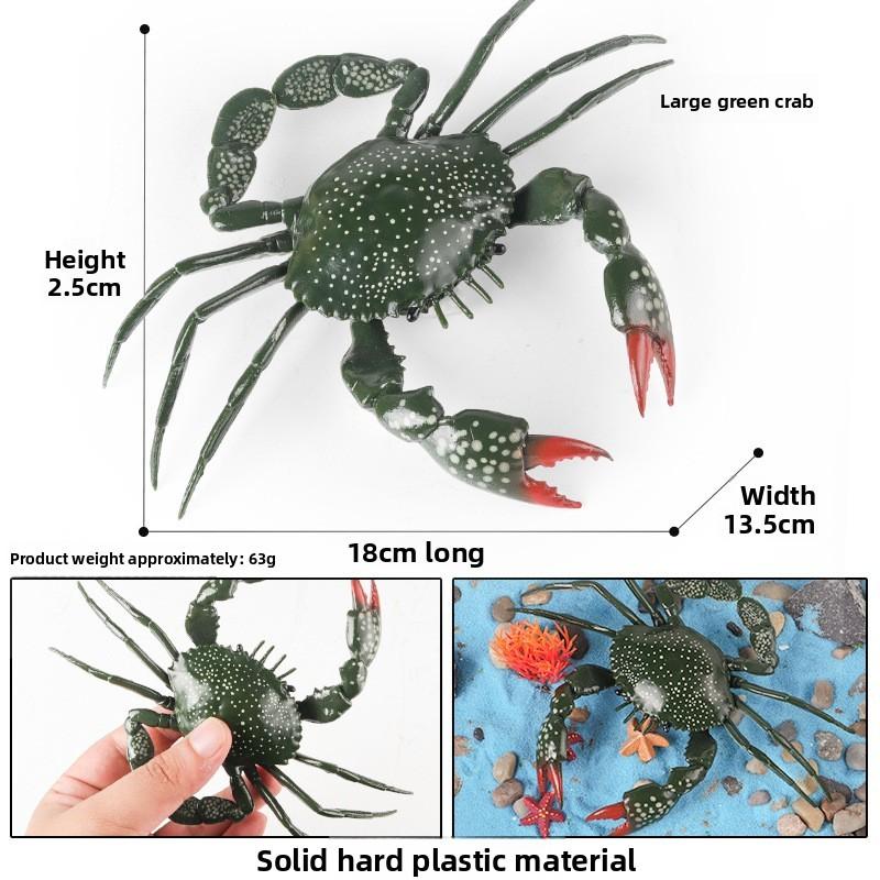 Realistic Crab Marine Animal Figurine Plastic Toy For Kids Gifts Educational