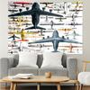 Aircraft Wall Hanging Tapestry Wall Cloth Tapestries Decor Wall Bedroom Decoration