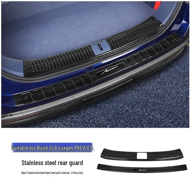 Stainless Steel Door Sill Scuff Plates for 2024 Buick GL8 PHEV Interior Upgrade