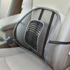 Ergonomisches Kissen für Autositz aus Eisseide mit Lendenwirbelstütze, das kühlen Komfort und Rückenstützung bei langen Fahrten bietet