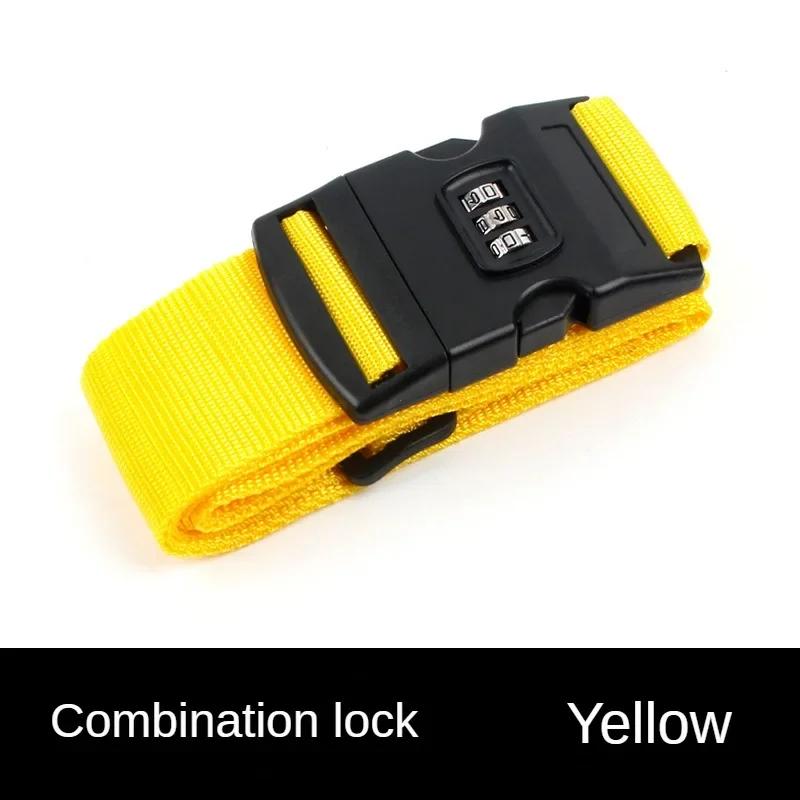 Tyverisikring Reisestropp for Bagasje Justerbar Passordlås Pakkebelte Bagasjesikker Lås Bagasjebånd Kofferttilbehør