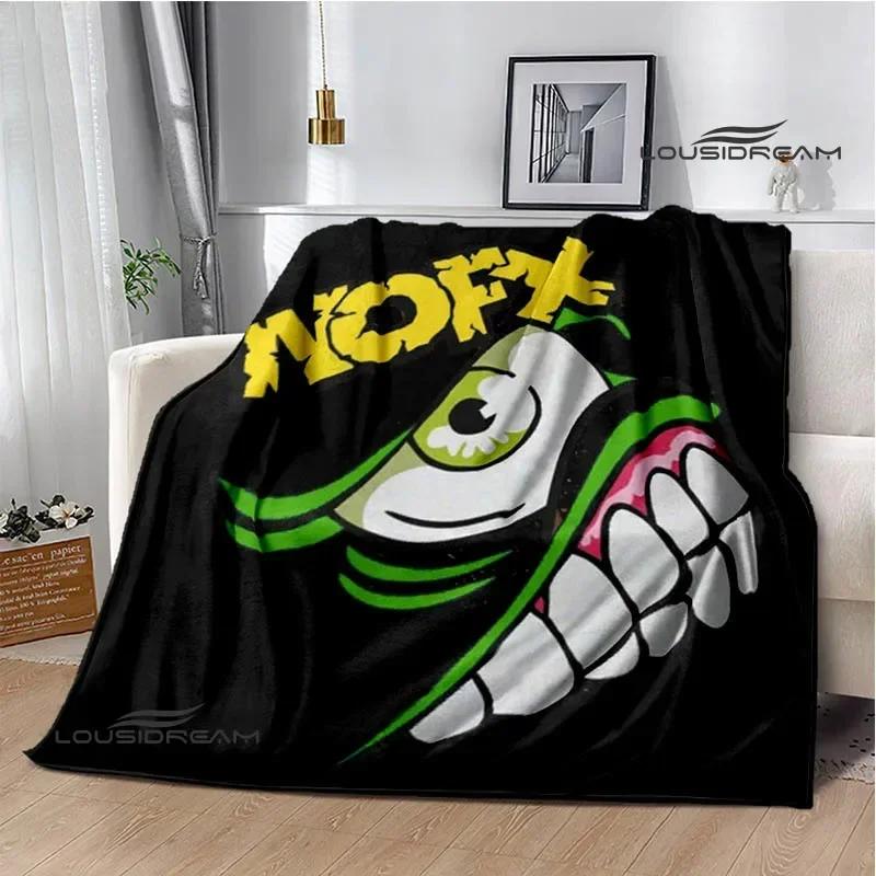 Punk band N-NOFX Retro printed blankets children's warm blanket soft and comfortable blanket home travel blanket birthday gift