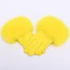 Jxwatcher Winter Women Warm Genuine Sheepskin Gloves Luxury Fur Trim Full Finger Fashion Leather Gloves