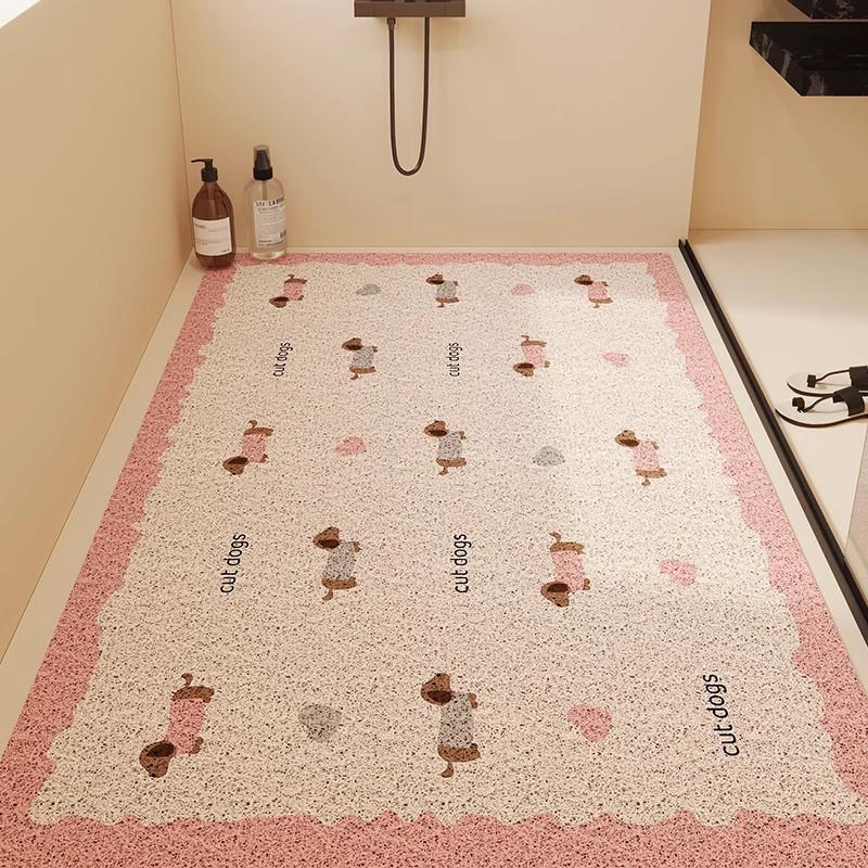 Covoraș de Baie Duș Acoperire Completă Silicon Spiralat Gol Antiderapant Anti-Cădere Drenaj Impermeabil Ușor de Curățat Pentru Casă