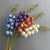Bell Shaped Artificial Yucca Stem Plastic Realistic Touch Yucca Flower Branch Tall Stem Silk-like Bell Orchid Stem