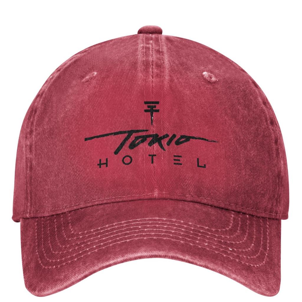 Tokio Hotel Rock Music Tour Washed Baseball Cap Album Casual Trucker Hat Summer FeUnisex Unisex Hunting Camping Design Baseball Caps