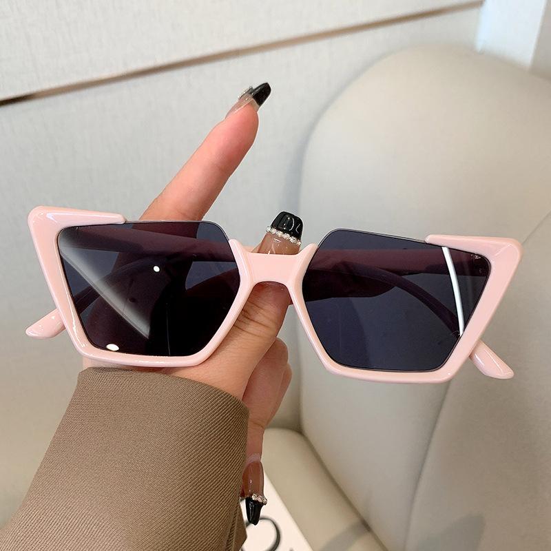 

Винтажные дизайнерские солнцезащитные очки неправильной формы для женщин и мужчин, солнцезащитные очки, роскошные трендовые очки с градиентом цвета конфет, панк, розовые оттенки