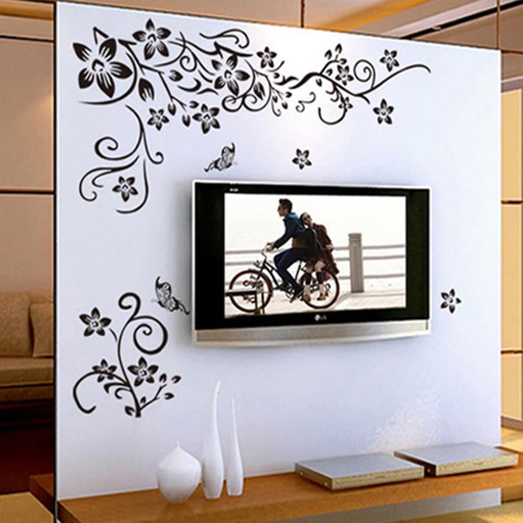Stickers Wall Sticker Tools Vine Wall Wall Decals 1pcs Flower Home Living Room Removable Accessories Art Bedroom