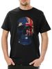 Classic Australia Skull Flag Mens T-Shirt Mens Womens Tees Top Skull Banner Flag Australia